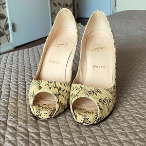 Snake skin Christian Louboutin